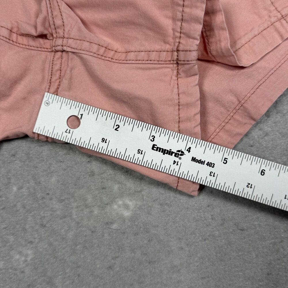 Patagonia Shorts Men Large Pink Funhoggers Khaki Elastic Waist Cotton 3 Pockets - Picture 9 of 16